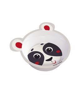 CANPOL BABIES MELAMINOVÁ MISKA PROTISKLUZOVÁ S OUŠKY HELLO LITTLE 490 ML BÉŽOVÁ - MISKY, TALÍŘKY A PODLOŽKY - KRMENÍ