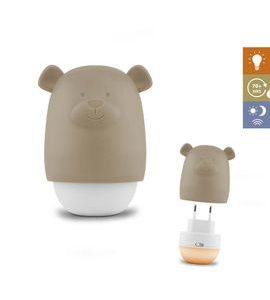 ZAZU MEDVÍDEK BENNY HNĚDOŠEDÝ - NOČNÍ SVĚTLO SE SENZOREM SOUMRAKU - NOČNÍ SVĚTLA - SPINKÁNÍ