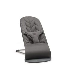 BABYBJORN LEHÁTKO BABYBJORN BOUNCER BLISS ANTHRACITE COTTON PETAL WOVEN - LEHÁTKA A HOUPADLA - SPINKÁNÍ