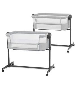 KINDERKRAFT POSTÝLKA DĚTSKÁ POLOHOVATELNÁ NESTEE UP2 BEIGE - K RODIČOVSKÉ POSTELI - SPINKÁNÍ