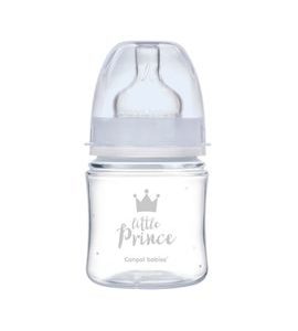 CANPOL BABIES LAHEV SE ŠIROKÝM HRDLEM ROYAL BABY 120ML MODRÁ - KOJENECKÉ LAHVE - KRMENÍ