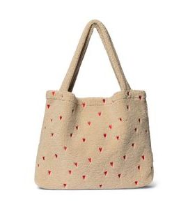 STUDIO NOOS TEDDY HEARTS MOM BAG ECRU HEARTS - PŘEBALOVACÍ TAŠKY - KOČÁRKY A PŘÍSLUŠENSTVÍ