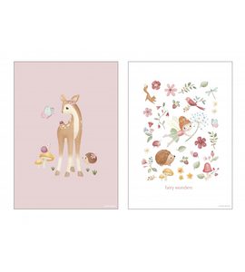 LITTLE DUTCH PLAKÁT A3 FAIRY WONDERS - DEKORACE A POLIČKY - SPINKÁNÍ