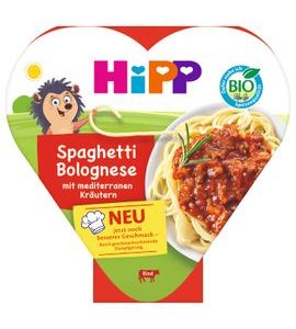 HIPP BIO BOLOŇSKÉ ŠPAGETY 250G - MASO/ZELENINA - KRMENÍ