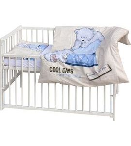 SCARLETT DĚTSKÁ POSTÝLKA S KOMPLETNÍ VÝBAVOU SCARLETT 120 X 60 CM - BARY - DŘEVĚNÉ POSTÝLKY - SPINKÁNÍ