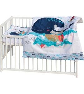 SCARLETT DĚTSKÁ POSTÝLKA S KOMPLETNÍ VÝBAVOU SCARLETT 120 X 60 CM - PANU - DŘEVĚNÉ POSTÝLKY - SPINKÁNÍ