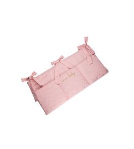 ENIE BABY MUŠELÍNOVÝ KAPSÁŘ RŮŽOVÝ SE ZLATÝMI TROJÚHELNÍČKY - POVLEČENÍ DO POSTÝLKY - SPINKÁNÍ