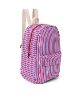 STUDIO NOOS POPLIN MIDI BACKPACK BATŮŽEK PŘEDNÍ KAPSA RASPBERRY STRIPPED - DOPLŇKY - PRO MAMINKY