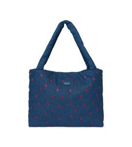 STUDIO NOOS DENIM MOM BAG | DARK BLUE RED HEARTS - DOPLŇKY - PRO MAMINKY