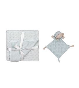 INTERBABY DEKA MĚKKÁ KULIČKY+ PŘÍTULKA - ZELENÁ - DĚTSKÉ DEKY PRO MIMINKA - SPINKÁNÍ