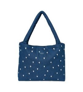 STUDIO NOOS DENIM MOM BAG | DARK BLUE WHITE HEARTS - DOPLŇKY - PRO MAMINKY