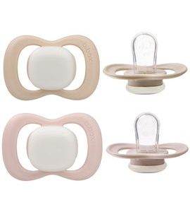 B.BOX DUDLÍKY SILIKONOVÉ 0-6M, 2KS - GLOW BLUSH/LATTE - ŠIDÍTKA A DOPLŇKY - KRMENÍ