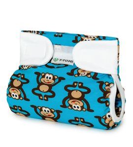 T-TOMI ORTOPEDICKÉ ABDUKČNÍ KALHOTKY - SUCHÝ ZIP MONKEY (3-6KG) - PLENKOVÉ KALHOTKY - PŘEBALOVÁNÍ