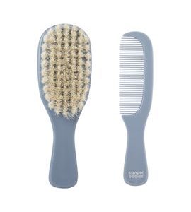 CANPOL BABIES HŘEBEN A KARTÁČ PŘÍRODNÍ MĚKKÝ GOLD MODRÝ - HŘEBÍNKY A KARTÁČKY - KOUPÁNÍ A ZDRAVÍ