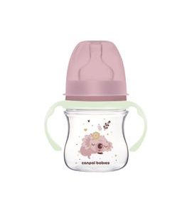 CANPOL BABIES ANTIKOLIKOVÁ LAHEV EASYSTART SLEEPY KOALA 120ML RŮŽOVÁ - KOJENECKÉ LAHVE - KRMENÍ