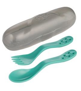 CANPOL BABIES CESTOVNÍ SADA PŘÍBORŮ TYRKYSOVÁ - LŽIČKY A PŘÍBORY - KRMENÍ