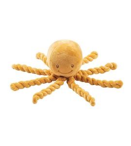 NATTOU PRVNÍ HRAČKA PRO MIMINKA CHOBOTNIČKA PIU PIU LAPIDOU OCHRE 0M + - MALÉ HRAČKY DO RUČIČKY - PRO DĚTI