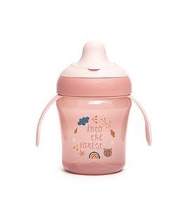 SUAVINÉX NEROZLITNÝ HRNÍČEK FOREST 200ML - RŮŽOVÝ - DĚTSKÉ HRNEČKY - KRMENÍ