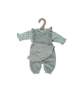 LITTLE DUTCH OBLEČENÍ NA PANENKU BABY GREEN CHECK - PANENKY A KOČÁRKY - PRO DĚTI
