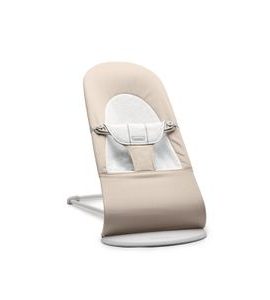 BABYBJÖRN LEHÁTKO BALANCE SOFT WOVEN BEIGE / GREY JERSEY - LEHÁTKA A HOUPADLA - SPINKÁNÍ