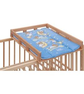 SCARLETT PŘEBALOVACÍ PULT OGY NA POSTÝLKU PŘÍRODNÍ S PŘEBALOVACÍ PODLOŽKOU GALAXY MODRÝ - PŘEBALOVACÍ PULTY - PŘEBALOVÁNÍ