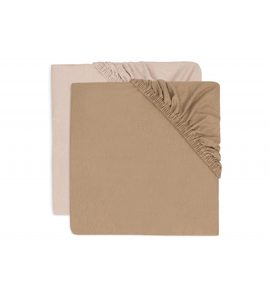 JOLLEIN PROSTĚRADLO NAPÍNACÍ 120X60 CM 2 KS WILD ROSE / BISCUIT - PROSTĚRADLA - SPINKÁNÍ