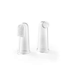 BABYONO SADA SILIKONOVÝCH ZUBNÍCH KARTÁČKŮ NA PRST 2KS 0M+ - ZUBNÍ KARTÁČKY A PASTY - KOUPÁNÍ A ZDRAVÍ