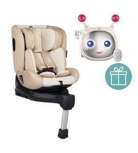 PETITE&MARS REVERSAL PRO I-SIZE 360° + ZRCÁTKO OLY BEIGE 0M+ - AUTOSEDAČKY 0-18KG - AUTOSEDAČKY A PŘÍSLUŠENSTVÍ