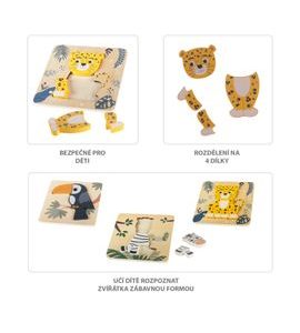 ZOPA DŘEVĚNÉ PUZZLE MALÉ - STAVEBNICE A PUZZLE - PRO DĚTI