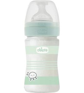 CHICCO LÁHEV KOJENECKÁ SKLO WELL-BEING SILIKON 150ML UNI - KOJENECKÉ LAHVE - KRMENÍ