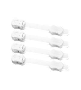 BABYONO ZÁMEK UNIVERZÁLNÍ BÍLÝ - 4 KS - BEZPEČNOST DĚTÍ V DOMÁCNOSTI - KOUPÁNÍ A ZDRAVÍ