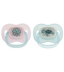 CANPOL BABIES DUDLÍK SVÍTÍCÍ SILIKONOVÝ TŘEŠINKA 6-18M LOVE&SEA - ŠIDÍTKA A DOPLŇKY - KRMENÍ