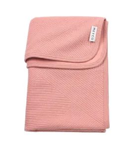 MEYCO ŽAKÁROVÁ FLANEL DEKA PURE - ROSE - DĚTSKÉ DEKY PRO MIMINKA - SPINKÁNÍ