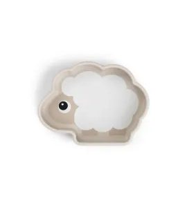 DONE BY DEER SILIKONOVÁ MISKA STICK AND STAY SHEEPY - MISKY, TALÍŘKY A PODLOŽKY - KRMENÍ