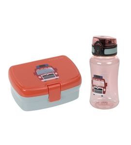 LÄSSIG KIDS LUNCH SET TINY DRIVERS FIRE ENGINE - KRABIČKY NA SVAČINU - KRMENÍ