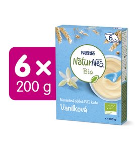 Nestlé NaturNes BIO 6x Nemléčná kaše Vanilková 200g
