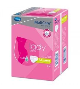 HARTMANN ABSORPČNÍ KALHOTKY MOLICARE LADY PANTS 5 KAPEK M OBVOD BOKŮ 80-120 CM 8 KS - INKONTINENCE - PRE MAMIČKY