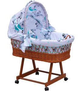 SCARLETT BOUDIČKA K PROUTĚNÉMU KOŠI SCARLETT TIGI TYRKYSOVÁ - KOŠÍKY A KOLÉBKY - SPINKÁNÍ