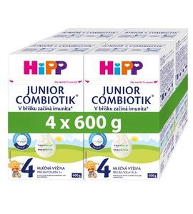 HIPP 4X BATOLECÍ MLÉKO HIPP 4 JUNIOR COMBIOTIK 600G - KOJENECKÁ MLÉKA - KRMENÍ