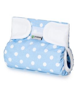 T-TOMI ORTOPEDICKÉ ABDUKČNÍ KALHOTKY - SUCHÝ ZIP BLUE POLKA (3-6KG) - PLENKOVÉ KALHOTKY - PŘEBALOVÁNÍ