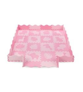 MOMI HRACÍ PODLOŽKA PĚNOVÉ PUZZLE MOMI ZAWI RŮŽOVÁ - HRACÍ PODLOŽKY NA ZEM - SPINKÁNÍ