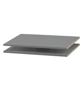 POLIČKY 2 KS K TŘÍDÍLNÉ SKŘÍNI FAKTUM COLETTE GREY WARDROBE XL - DEKORACE A POLIČKY - SPINKÁNÍ