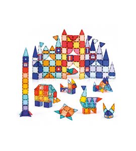 LUDI MAGNETICKÁ STAVEBNICE XXL 100 KS - STAVEBNICE A PUZZLE - PRO DĚTI