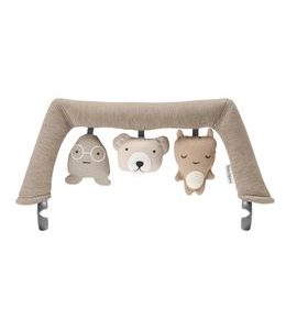 BABYBJORN HRAČKA NA LEHÁTKO BABYBJORN TEXTILNÍ ZVÍŘÁTKA, SOFT FRIENDS, NEUTRALS - LEHÁTKA A HOUPADLA - SPINKÁNÍ