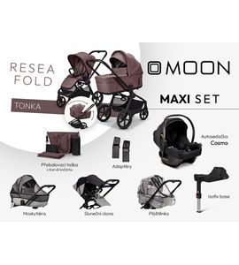 MOON RESEA FOLD MAXI SET - TONKA - KOMBINACE S PŘÍSLUŠENSTVÍM - KOČÁRKY A PŘÍSLUŠENSTVÍ
