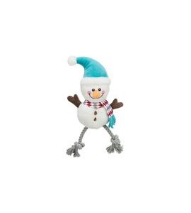 TRIXIE XMAS SNOWMAN, SNĚHULÁK SE ZVUKEM, PLYŠ/BAVLNA, 41 CM - PRO PEJSKY - SEZÓNNÍ KATEGORIE