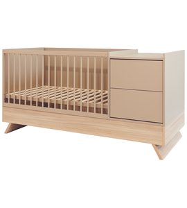 KOMBI POSTÝLKA FAKTUM SIENNA 3V1 CAPPUCCINO 70X - DŘEVĚNÉ POSTÝLKY - SPINKÁNÍ