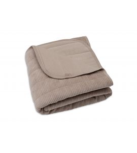 JOLLEIN DEKA 75X100CM VELVET RIB MILKY COFFEE - DĚTSKÉ DEKY PRO MIMINKA - SPINKÁNÍ