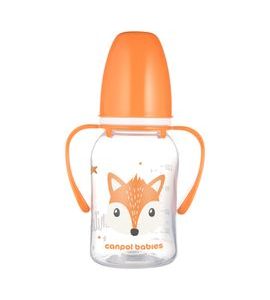 CANPOL BABIES LAHEV ÚZKOHRDLÁ S ÚCHYTY CUTE ANIMALS 120ML LIŠKA - KOJENECKÉ LAHVE - KRMENÍ