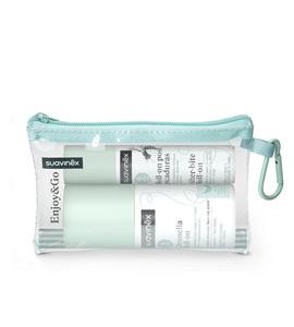 SUAVINEX SET V PRAKTICKÉ TAŠTIČCE - REPELENT + KULIČKA PO KOUSNUTÍ 50+15 ML - OCHRANA PROTI HMYZU - KOUPÁNÍ A ZDRAVÍ